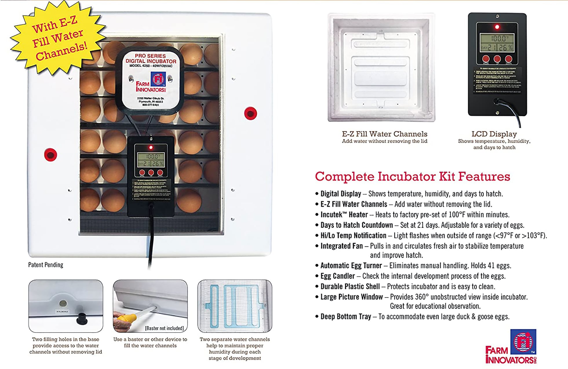 Circulated Air Incubator with Automatic Turner